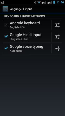 Enable Google Hindi Input
